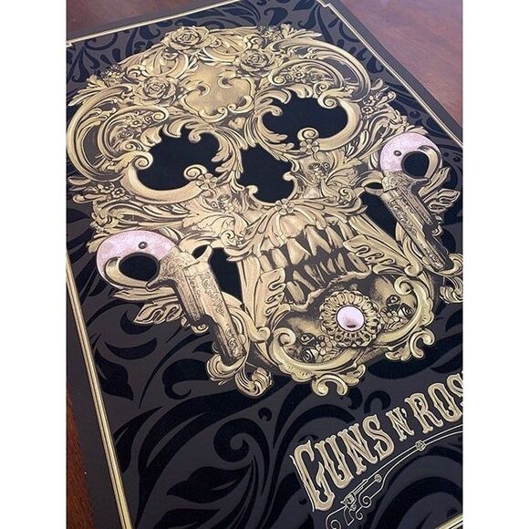 Guns N' Roses Anthony Petrie Flocked BNG Art Print 24 x 36 rock 7 color NEW - Picture 6 of 9